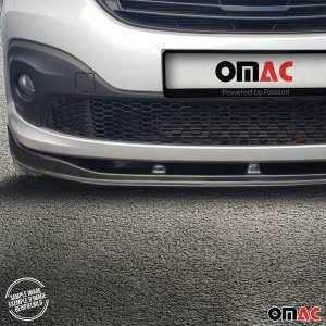 Ford Transit Front Bumper Splitter - Omac - ABS - Black - 2021-2025